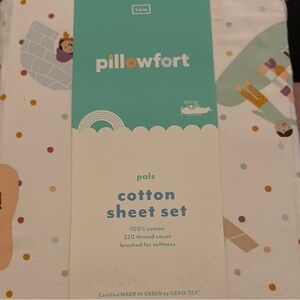 Pillowfort Pals Cotton Kids Twin Sheet Set - Multicolor Pals